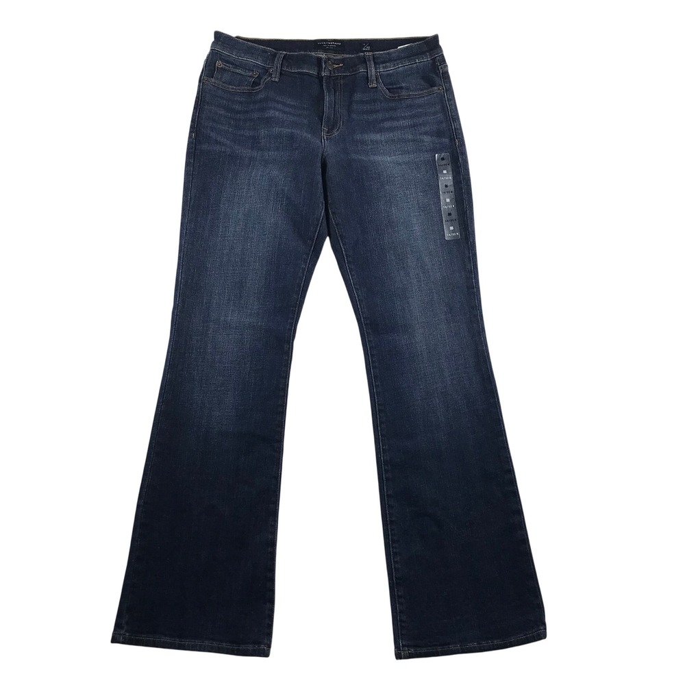 Lucky Brand Womens Dark Wash Mid Rise Bootcut Jeans Size 14/32 Regular